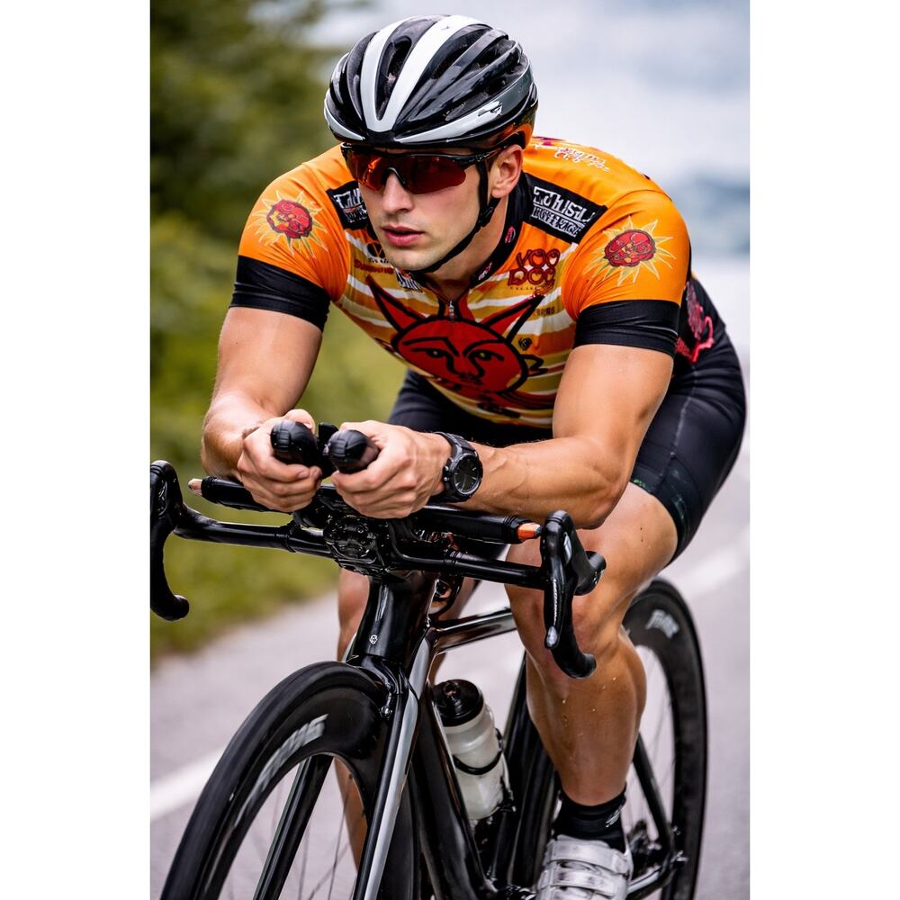 Voler Voodoo Cycles Cycling Jersey Mens Bike Shirt RockShox Bontrager Shimano